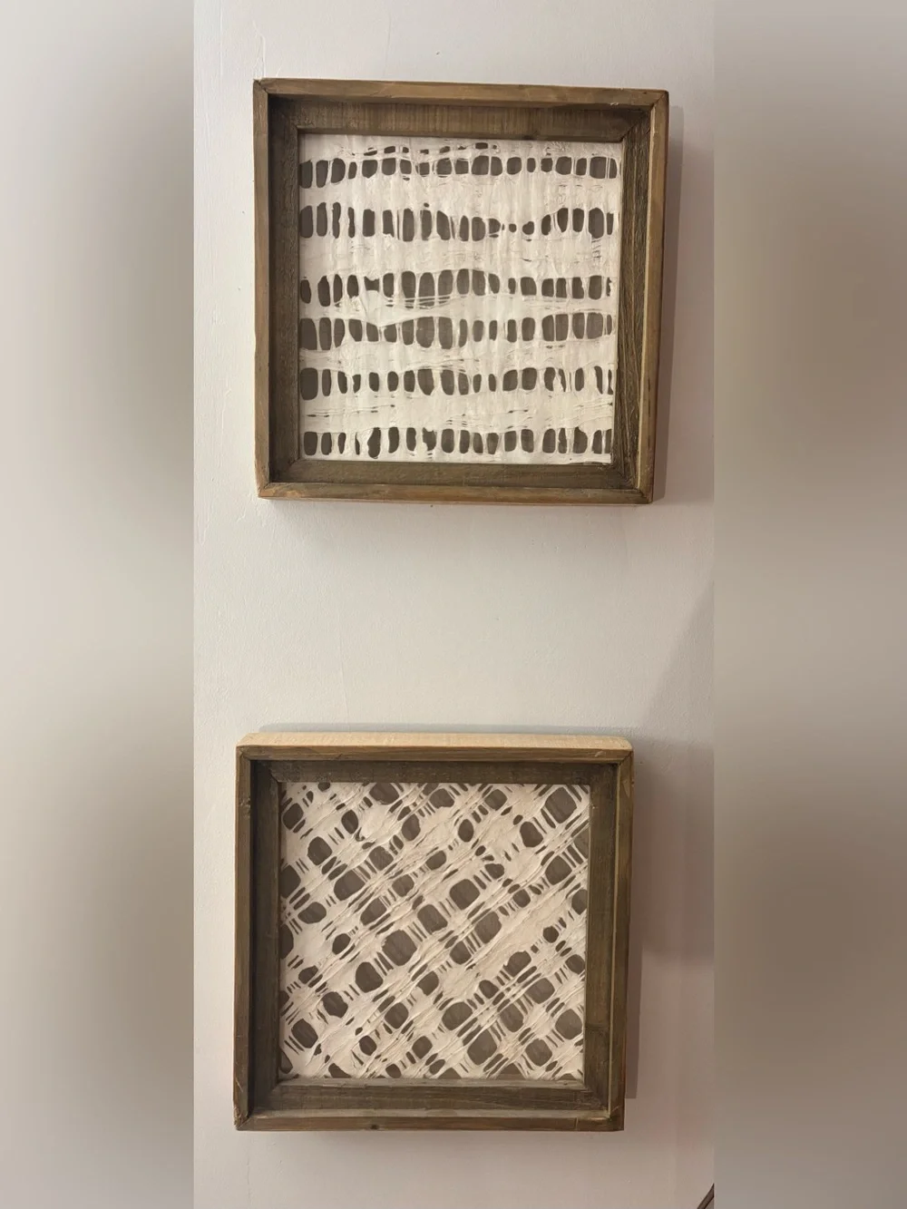 Anthropologie Paper & Wood Wall Art Decor (Set of 2)